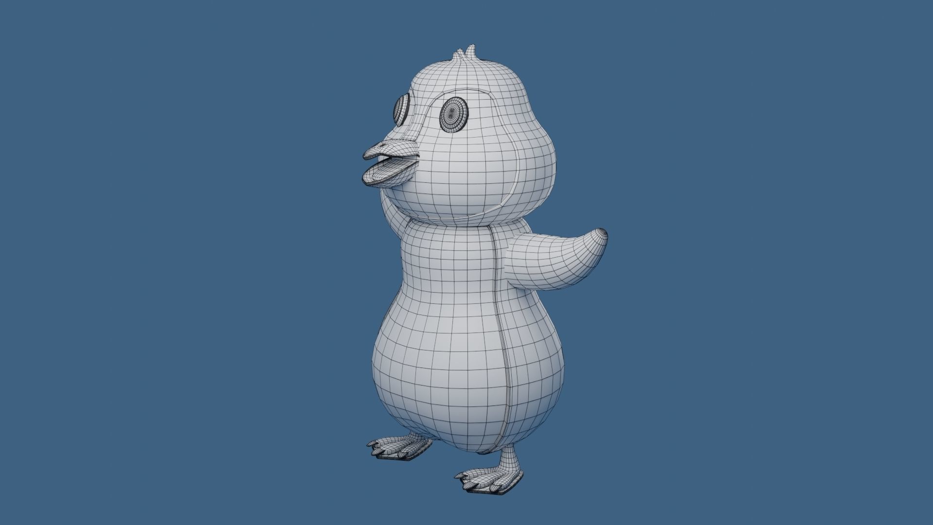 Penguin 3D Model cartoon 3D print model_6
