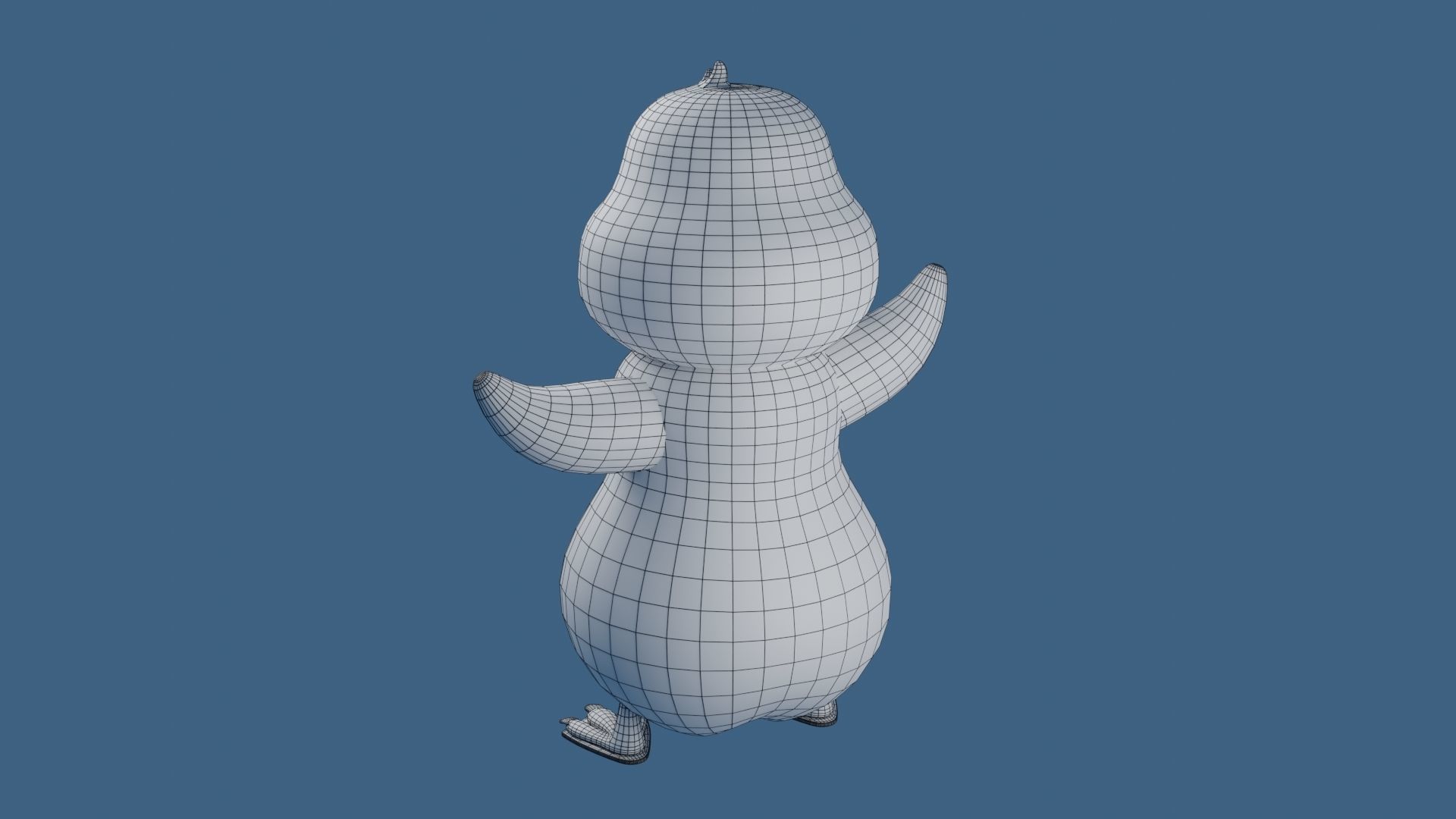 Penguin 3D Model cartoon 3D print model_7