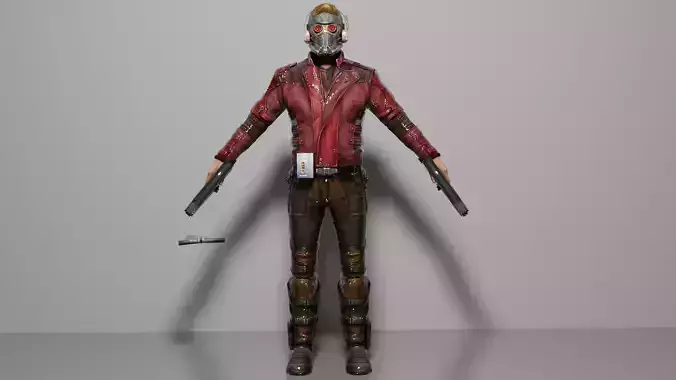 Star Lord  Low-poly 3D model