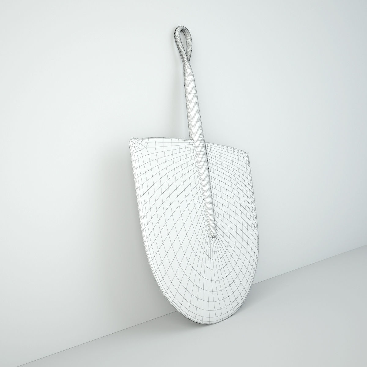 African Handwoven Fan 7 3D model_4