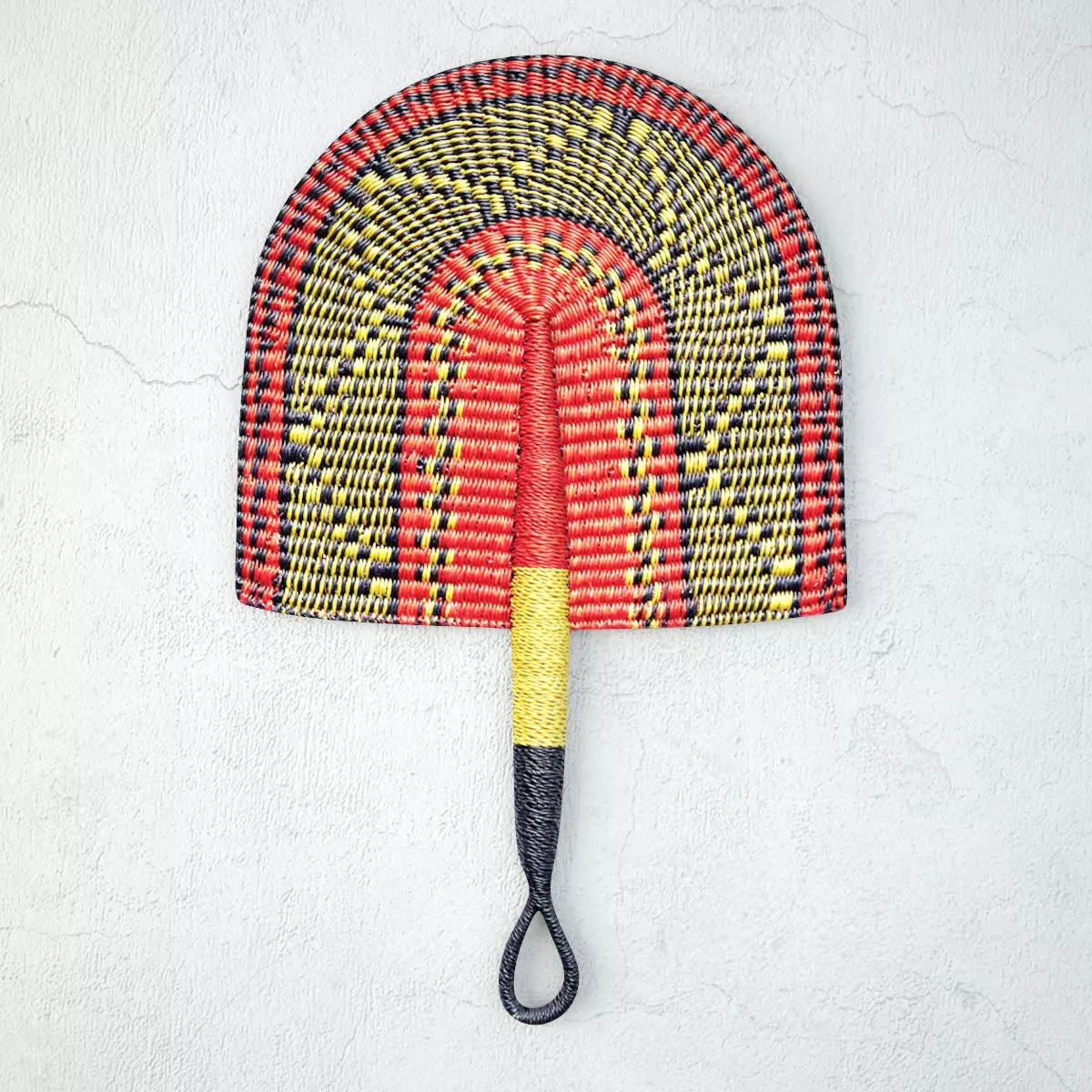 African Handwoven Fan 7 3D model_0