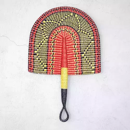 African Handwoven Fan 7