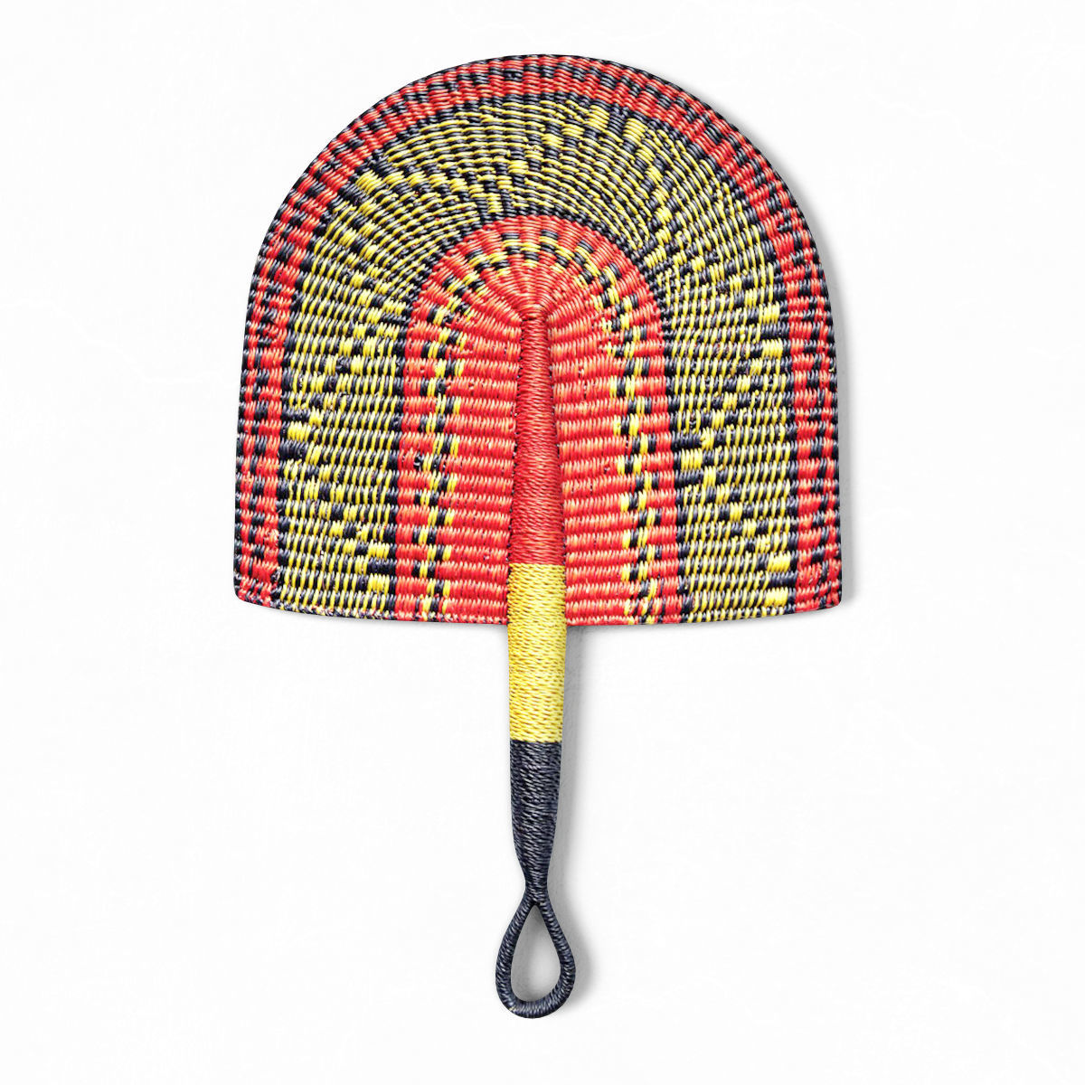 African Handwoven Fan 7 3D model_1