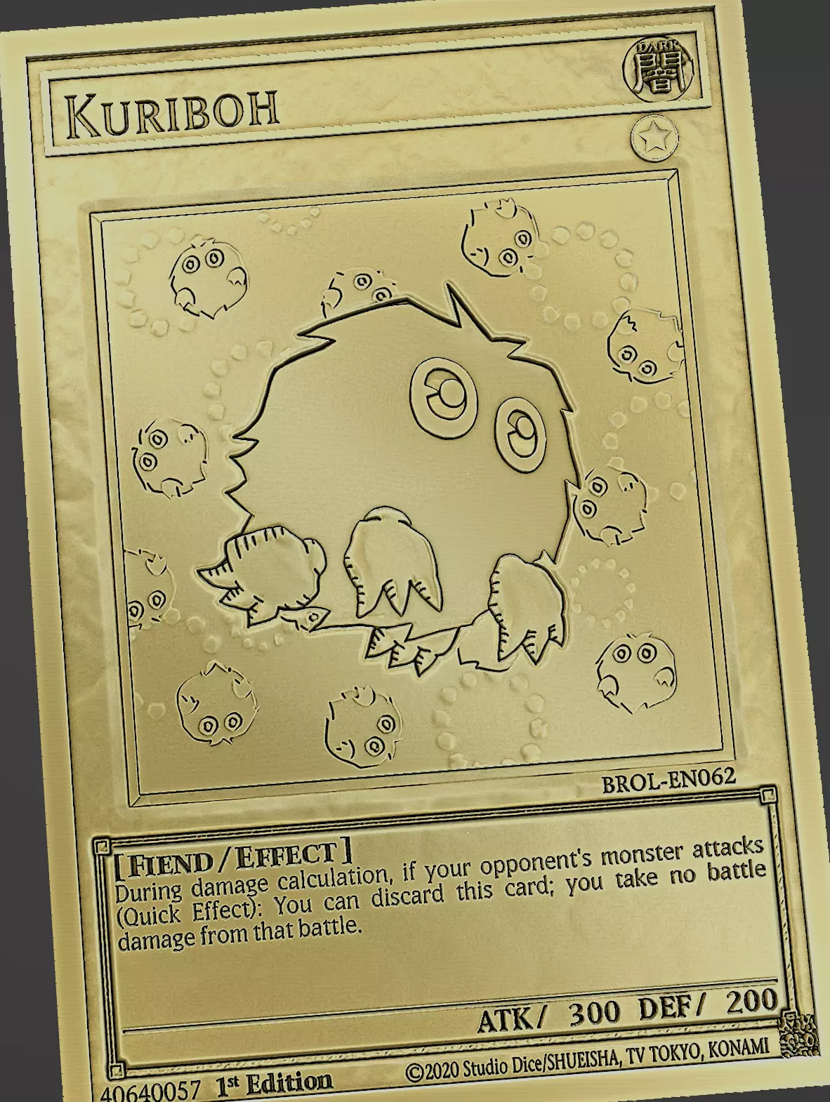 kuriboh - yugioh Free 3D print model