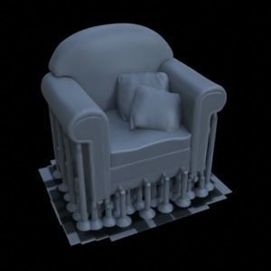 INDOOR FURNITURE 1-35 FOR DIORAMA MINIATURE SUPPORTED STL 3D print model_77