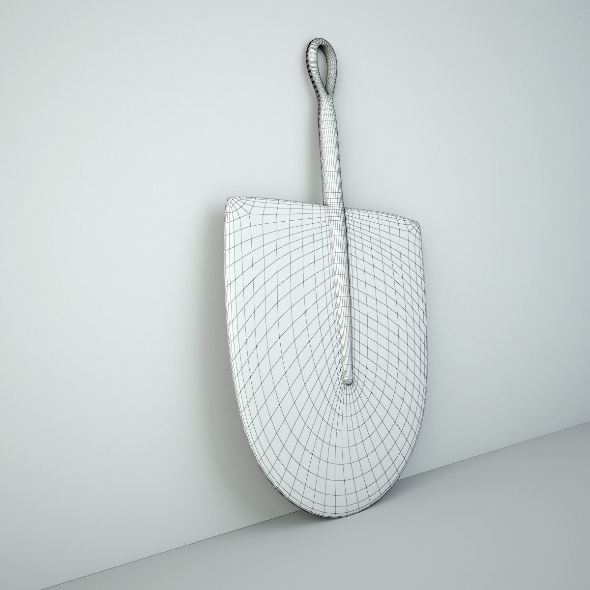 African Handwoven Fan 8 3D model_4