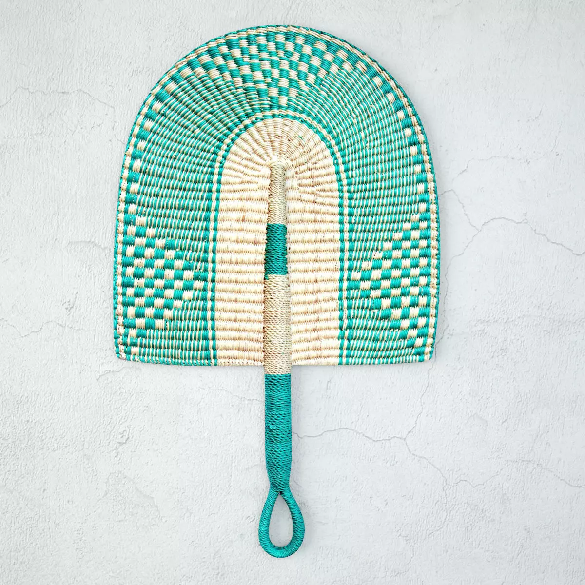 African Handwoven Fan 8 3D model_0