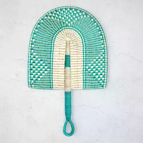 African Handwoven Fan 8