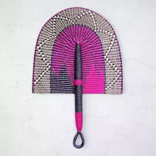 African Handwoven Fan 9