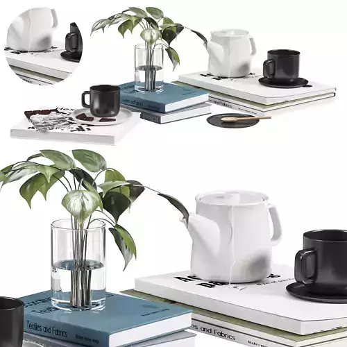 Coffee table decor set