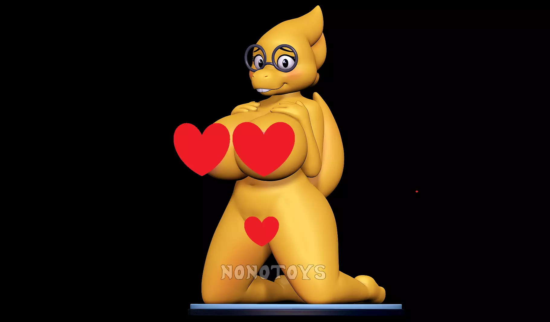 Alphys - NSFW 3D print model_0