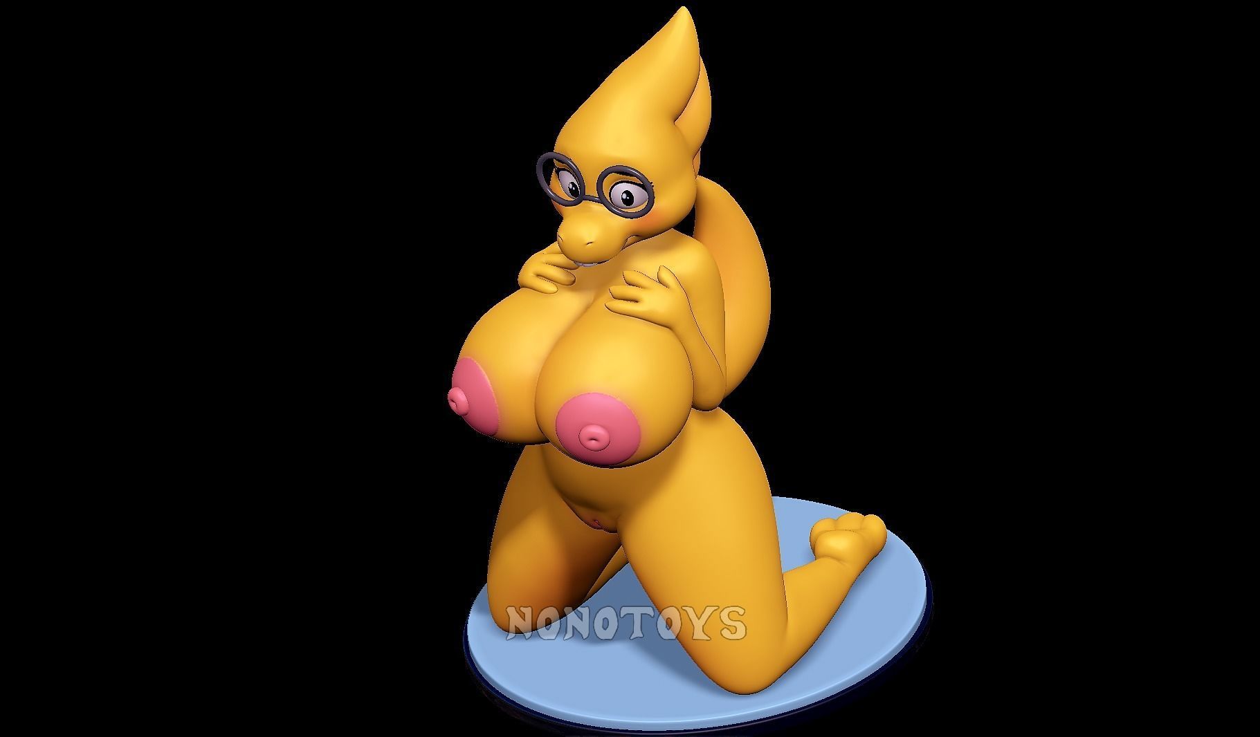 Alphys - NSFW 3D print model_6