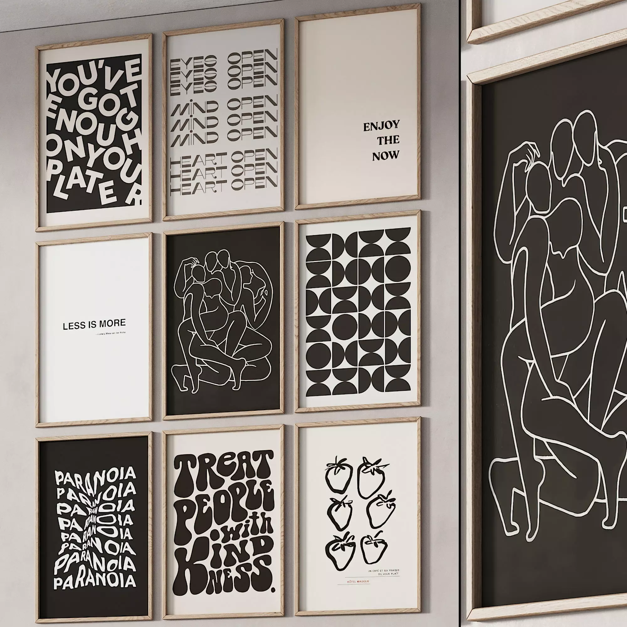 258 frame models 03 random posters 01 3D model