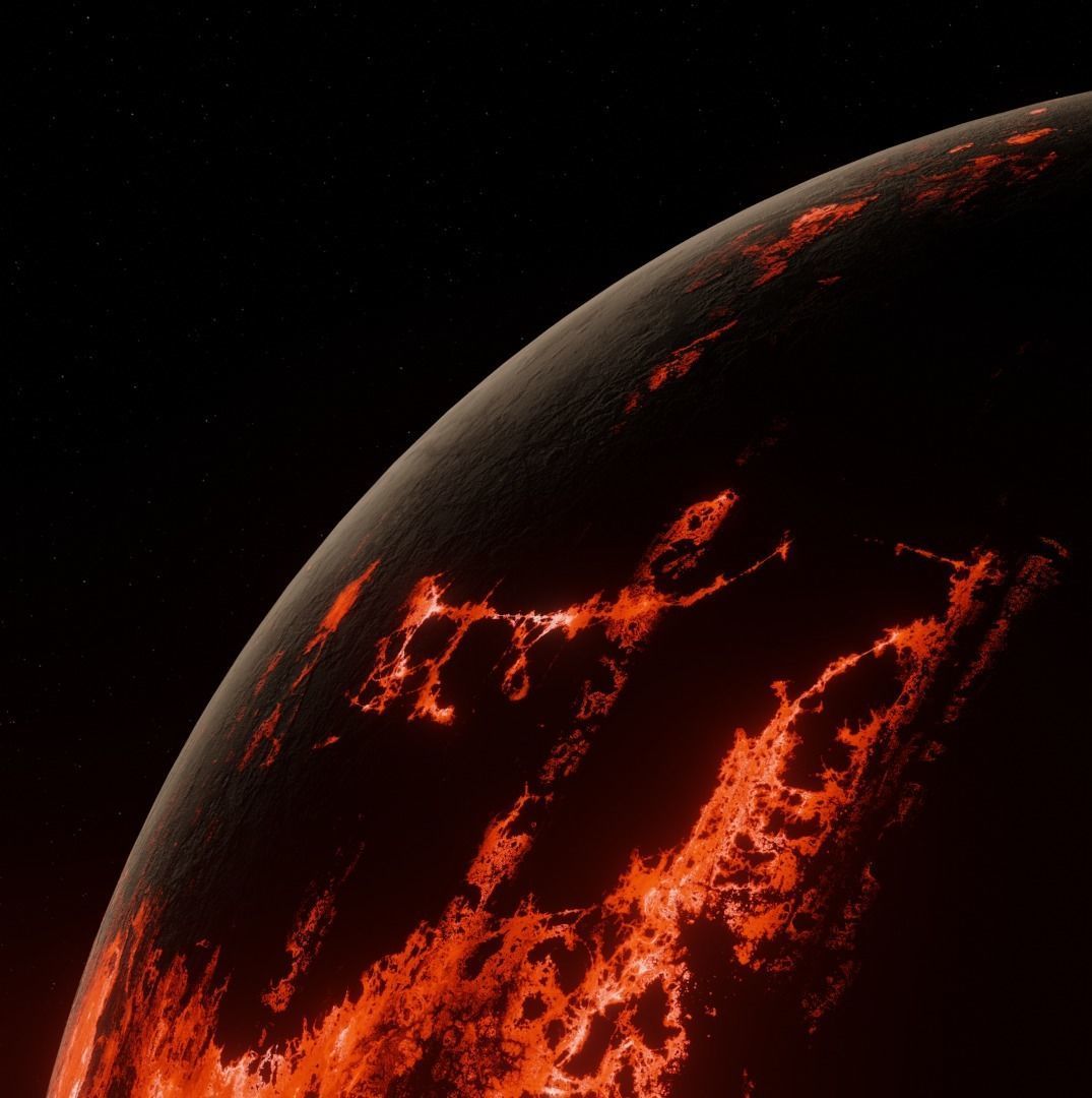 Planet Space Ready to game Low-poly 3D model_14