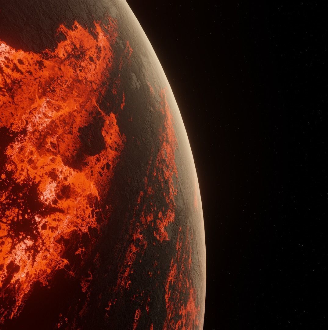 Planet Space Ready to game Low-poly 3D model_21