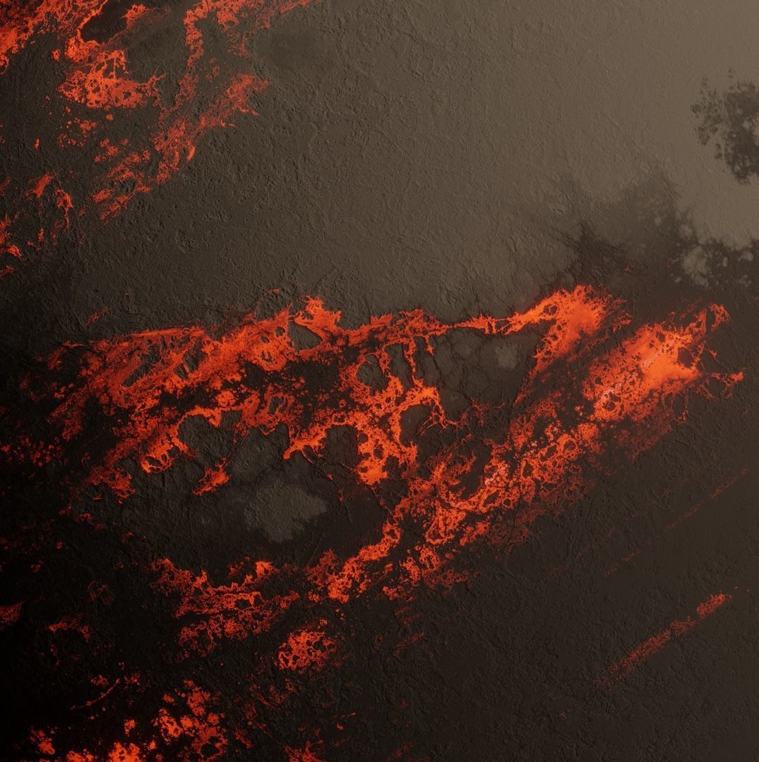 Planet Space Ready to game Low-poly 3D model_12