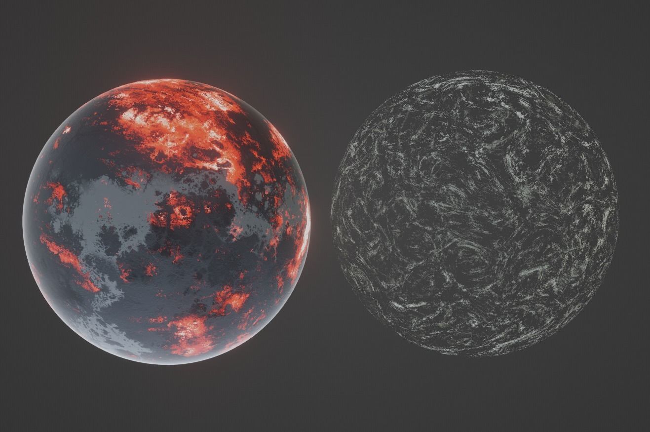 Planet Space Ready to game Low-poly 3D model_23