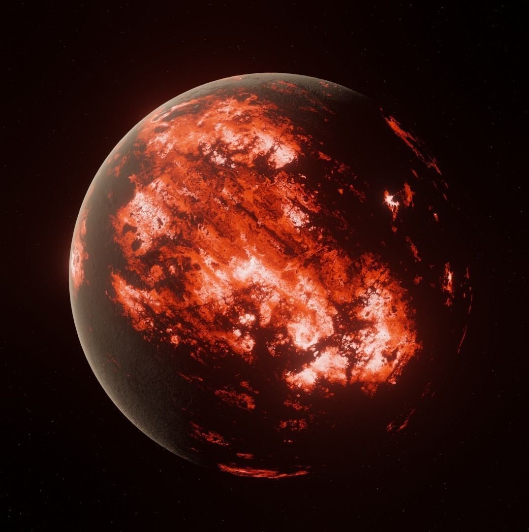 Planet Space Ready to game Low-poly 3D model_10