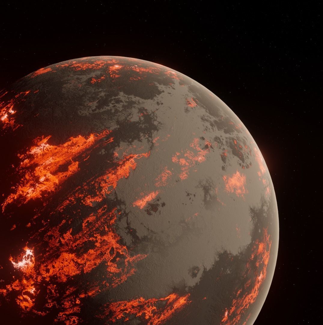 Planet Space Ready to game Low-poly 3D model_13