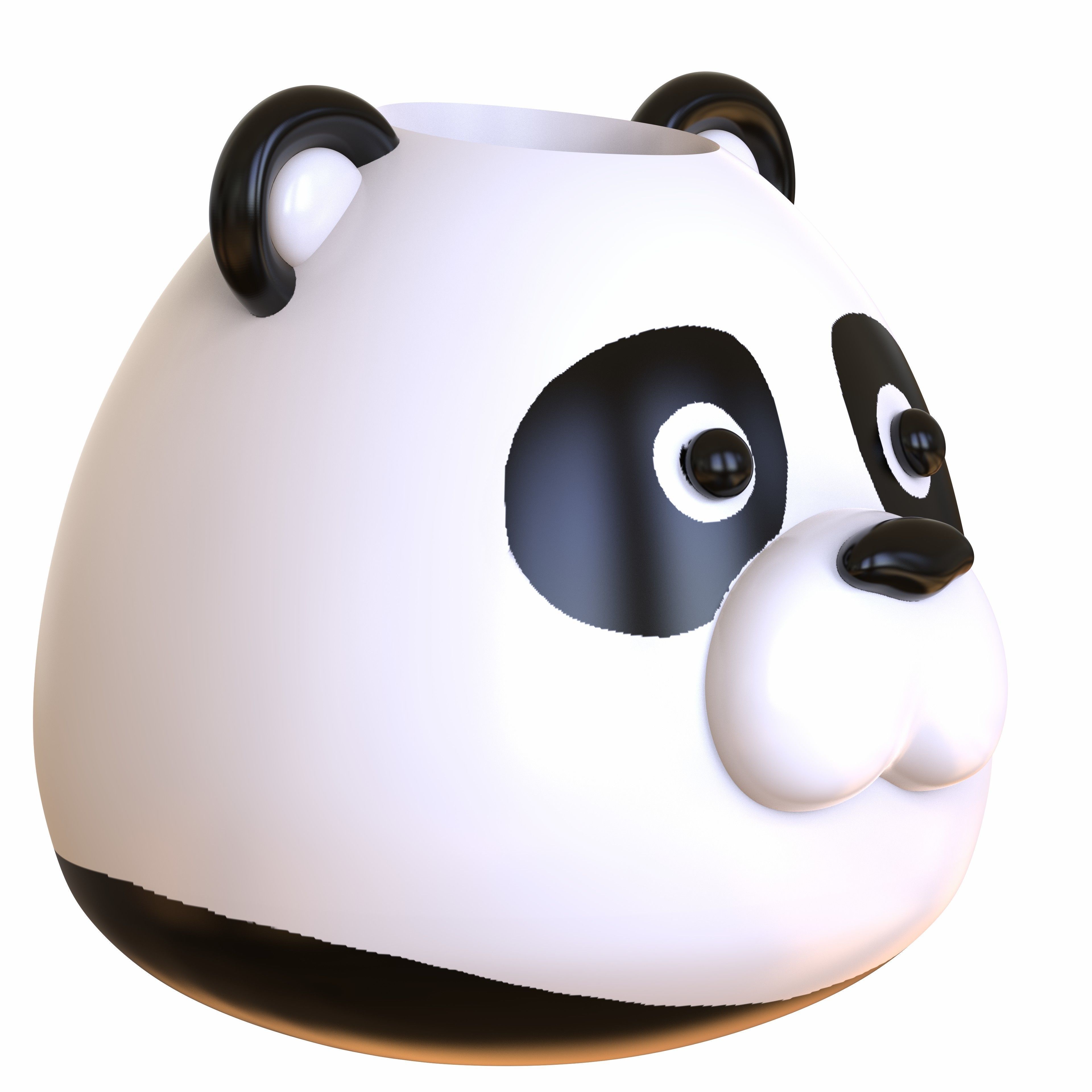 Cute animal Pot Decor 3D print model_3