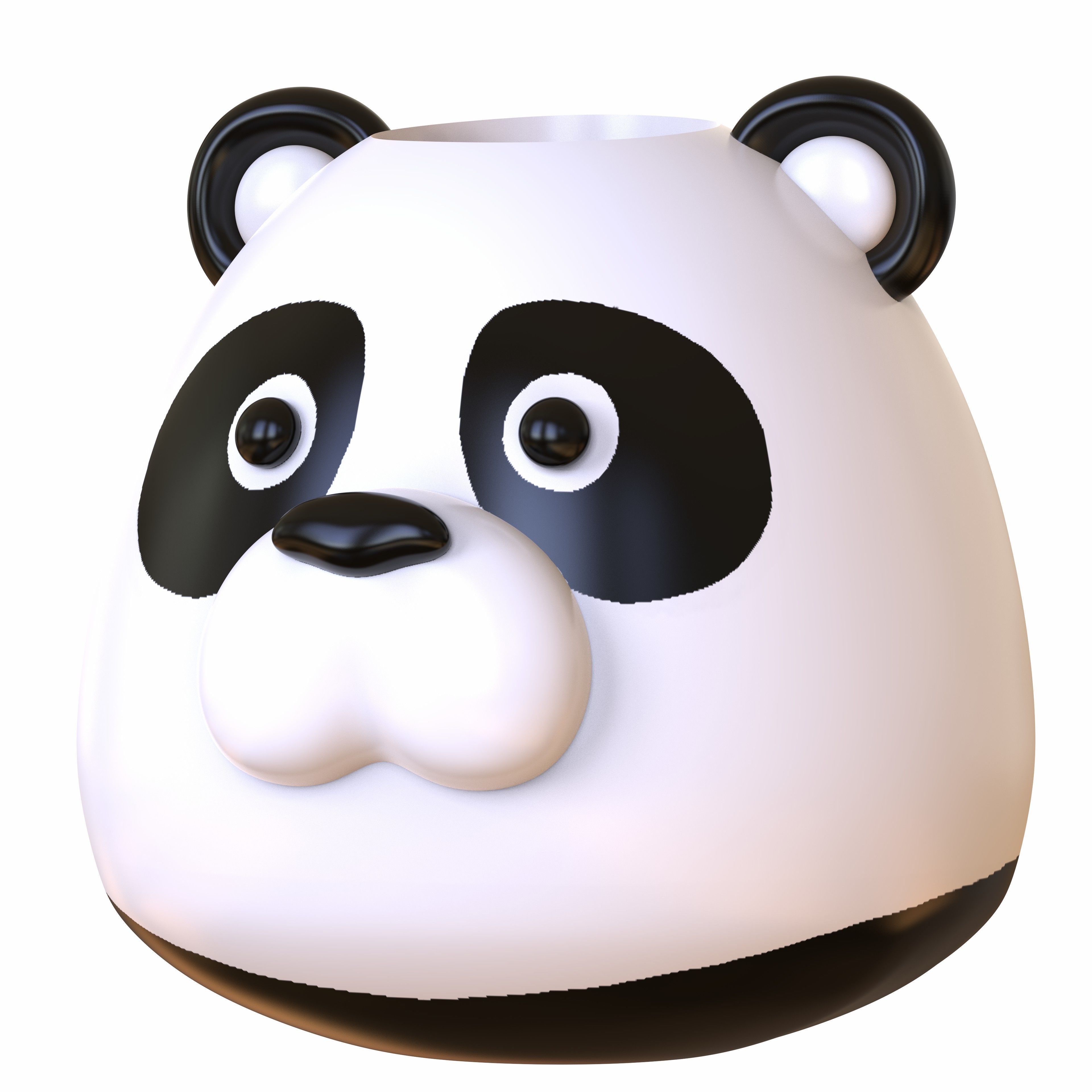 Cute animal Pot Decor 3D print model_22