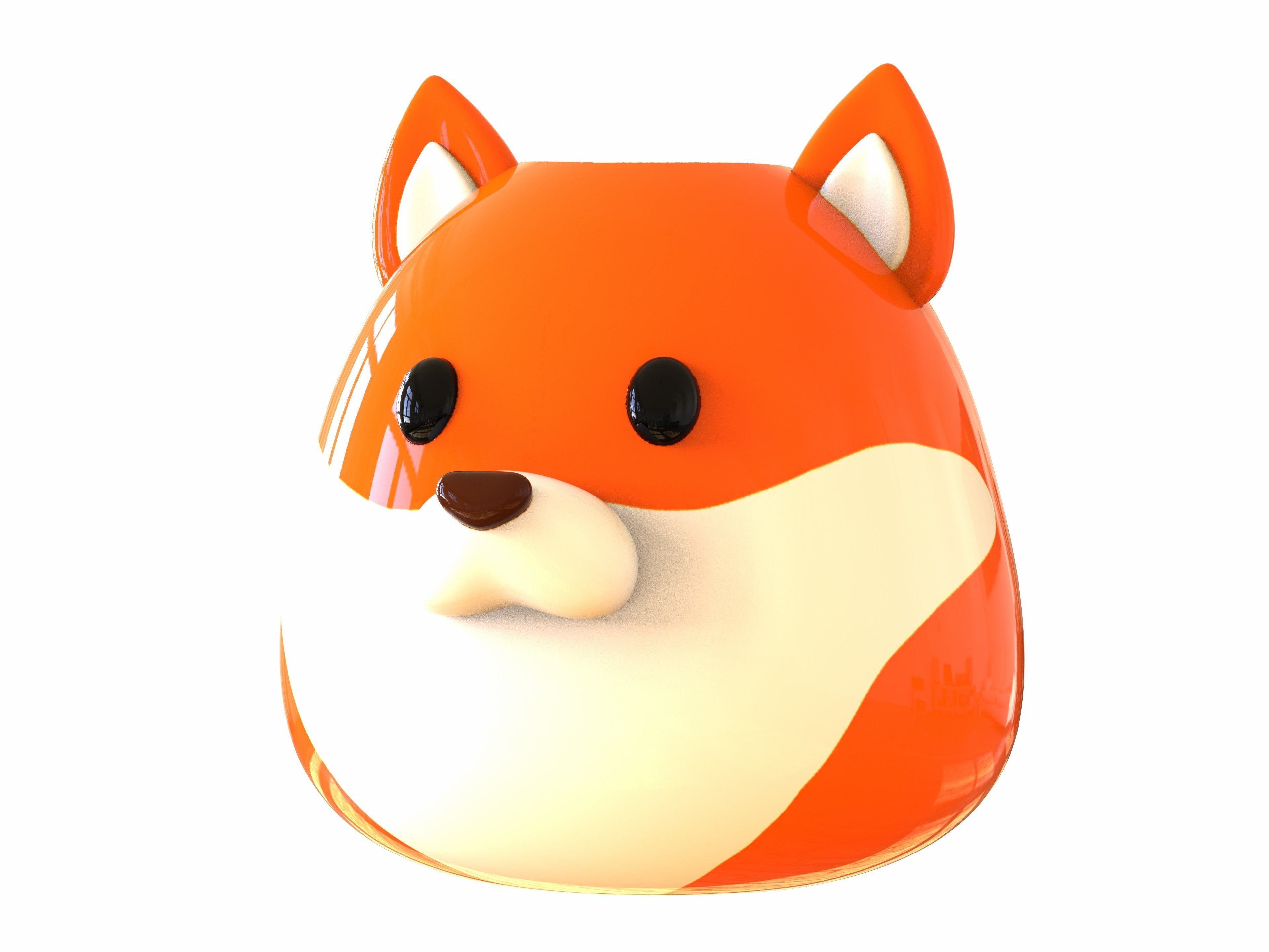 Cute animal Pot Decor 3D print model_23