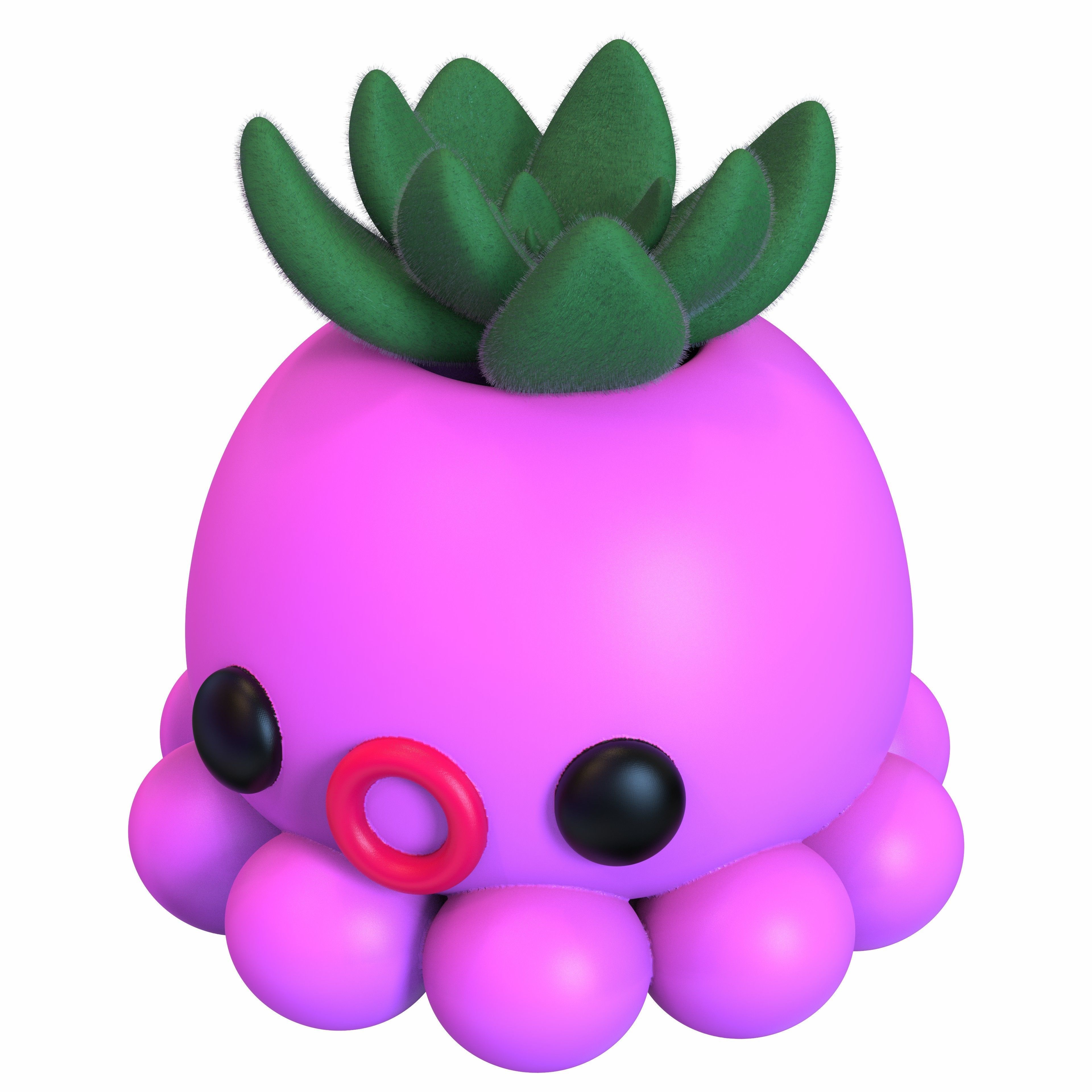 Cute animal Pot Decor 3D print model_5