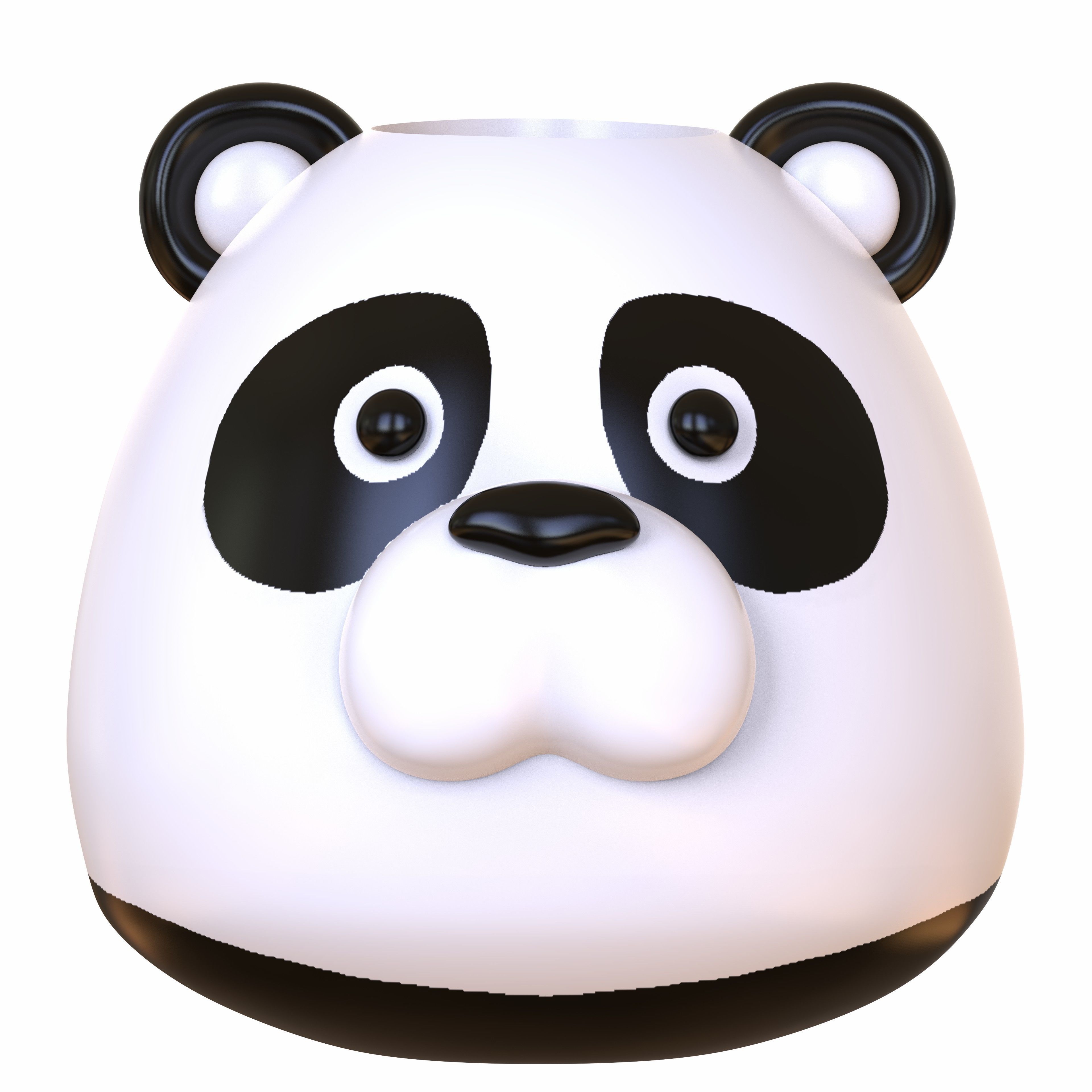 Cute animal Pot Decor 3D print model_20