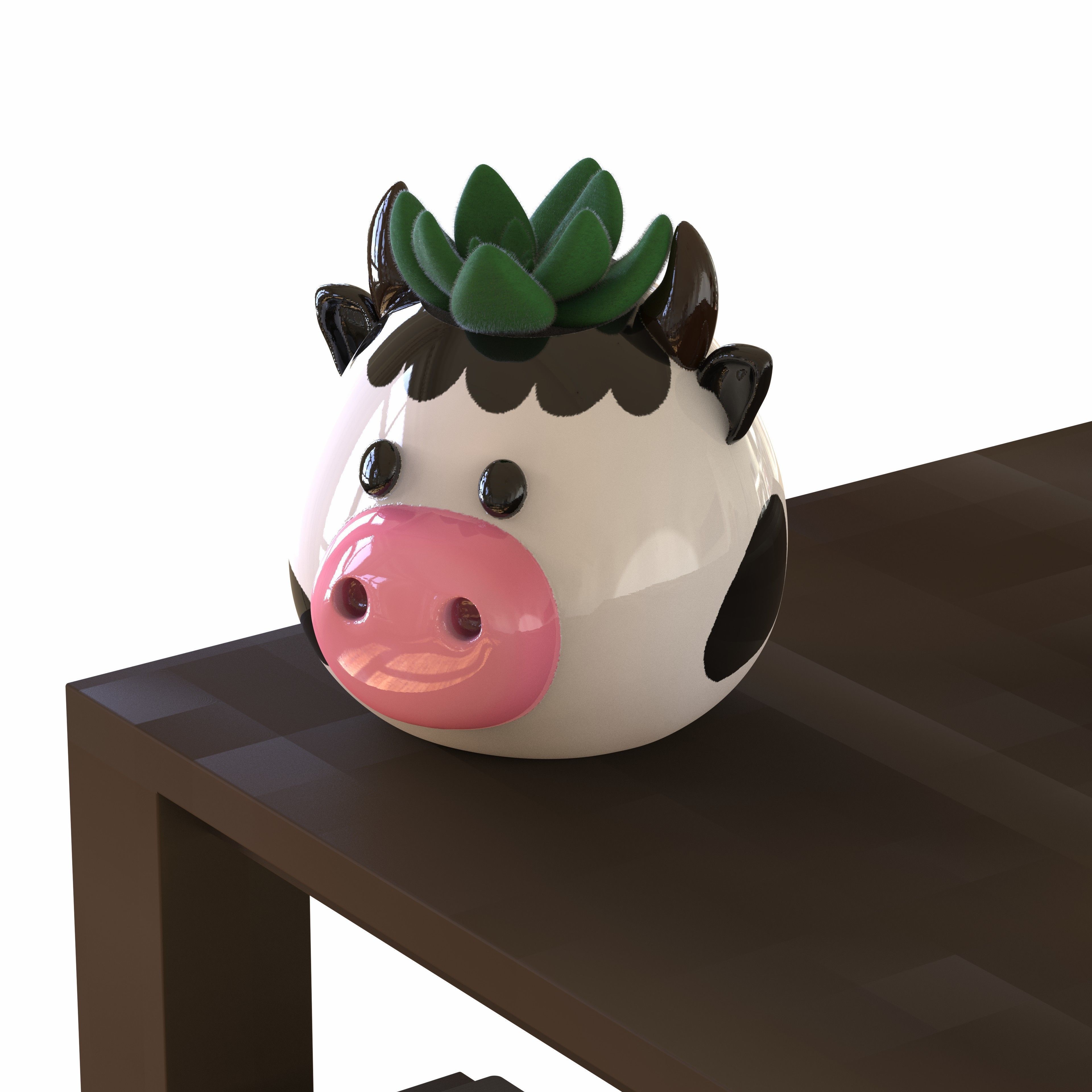 Cute animal Pot Decor 3D print model_75