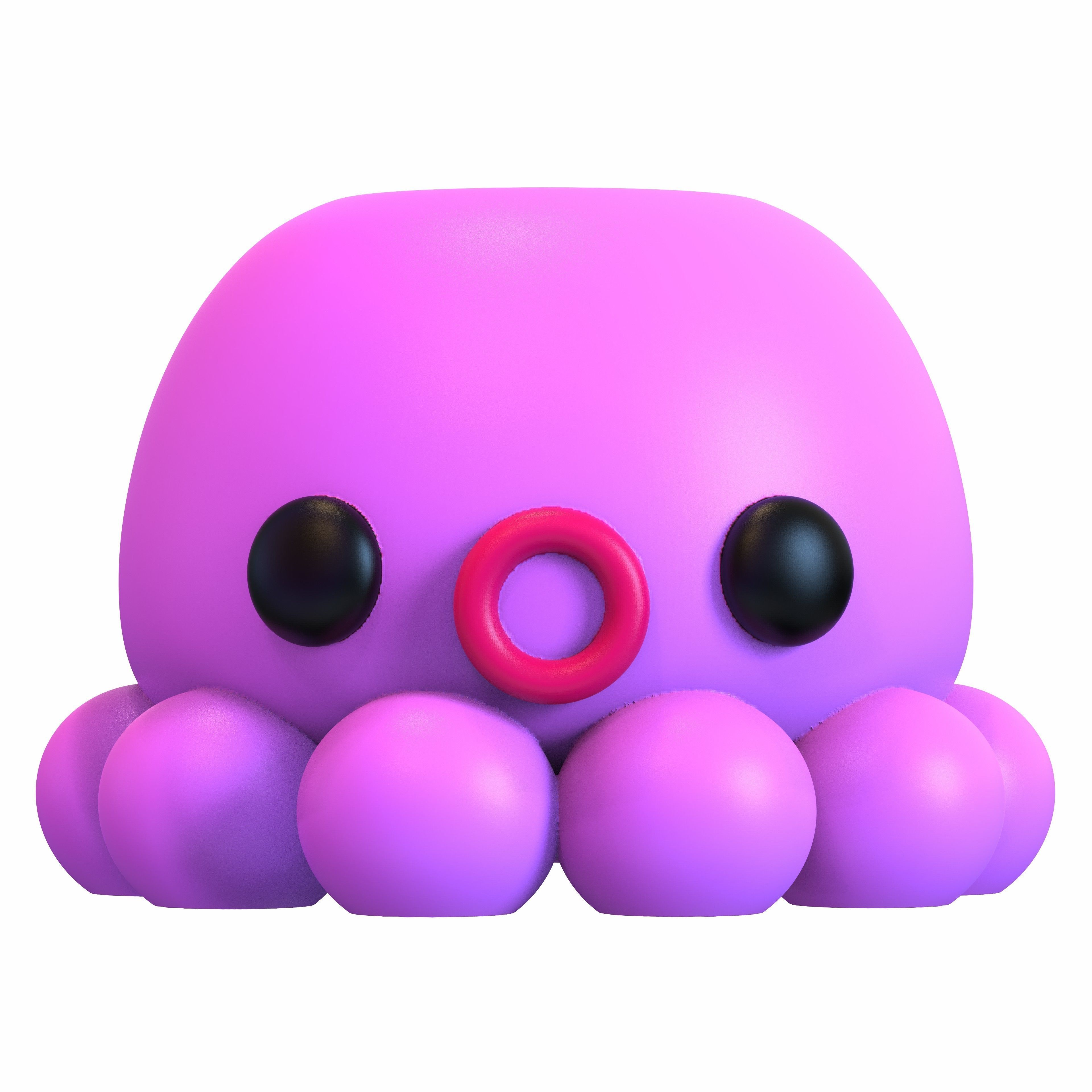 Cute animal Pot Decor 3D print model_36