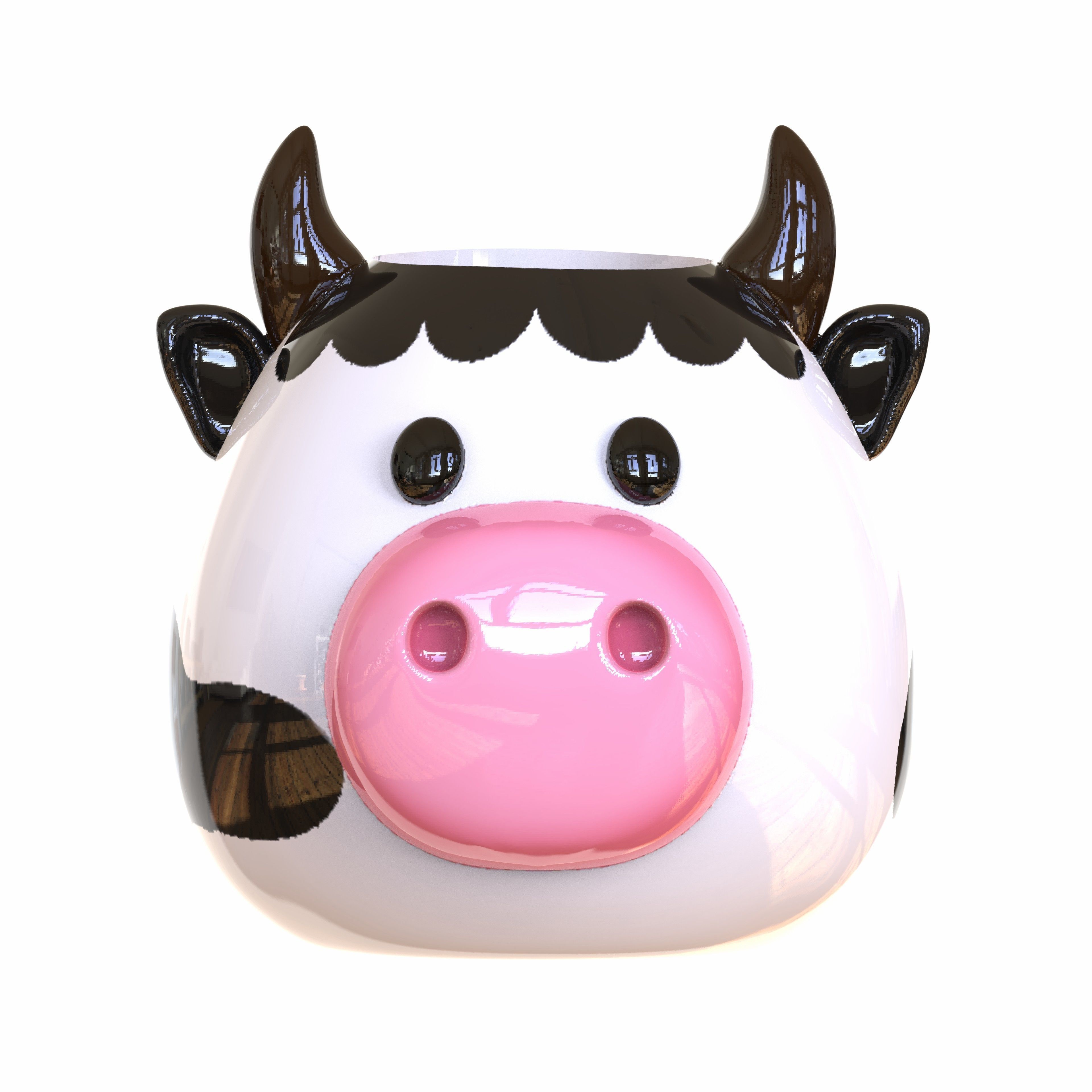 Cute animal Pot Decor 3D print model_65