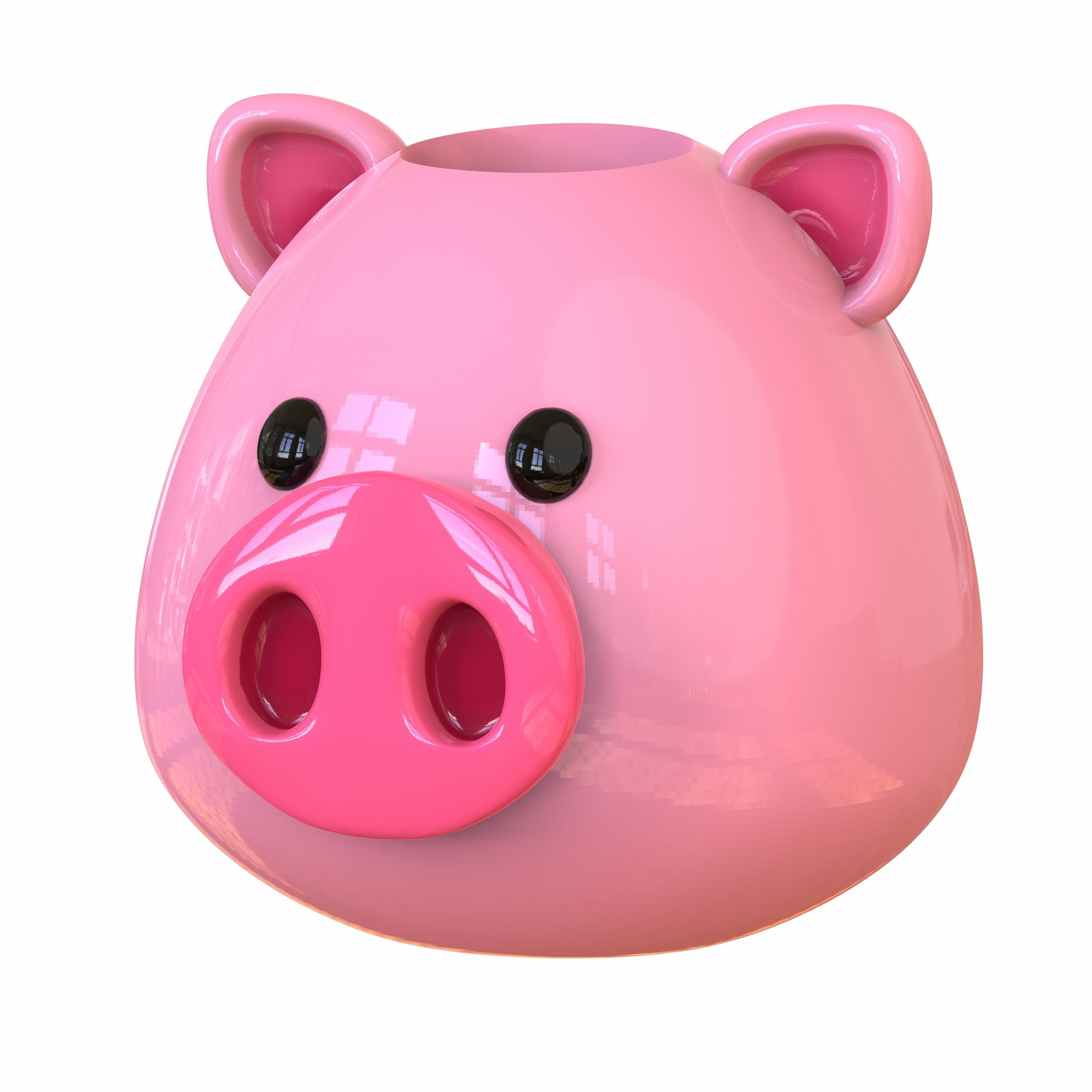 Cute animal Pot Decor 3D print model_21