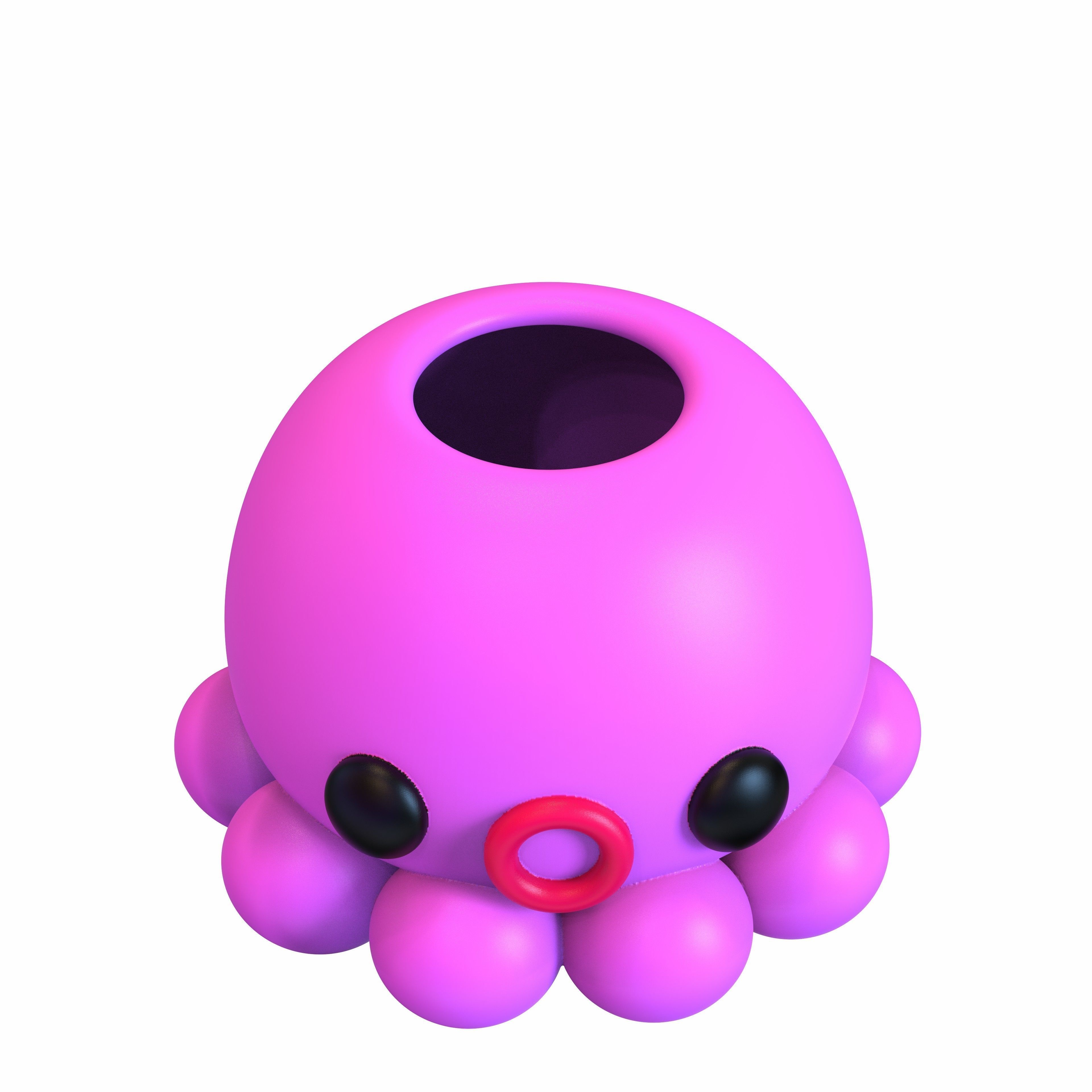 Cute animal Pot Decor 3D print model_30