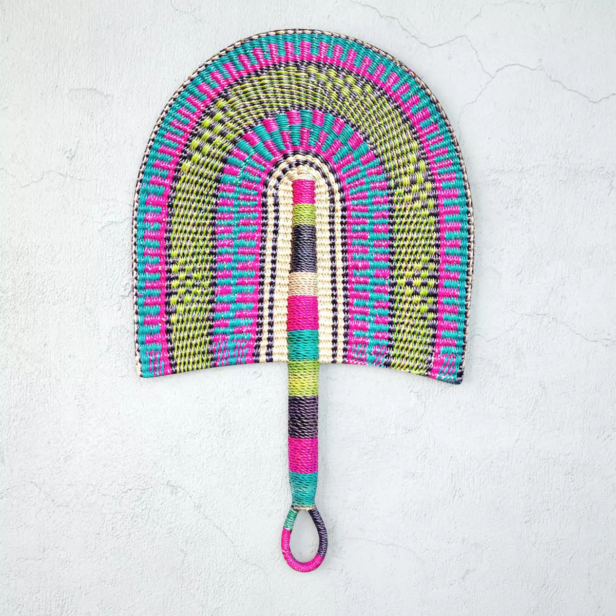 African Handwoven Fan 10 3D model_0
