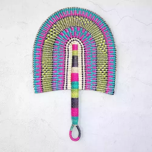African Handwoven Fan 10 3D model