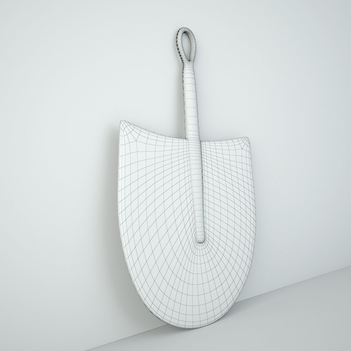 African Handwoven Fan 10 3D model_4