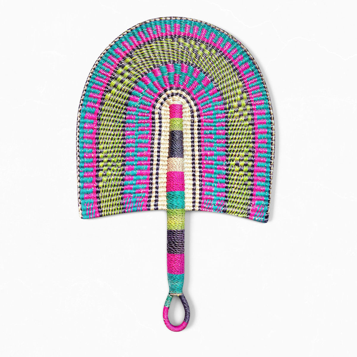 African Handwoven Fan 10 3D model_1