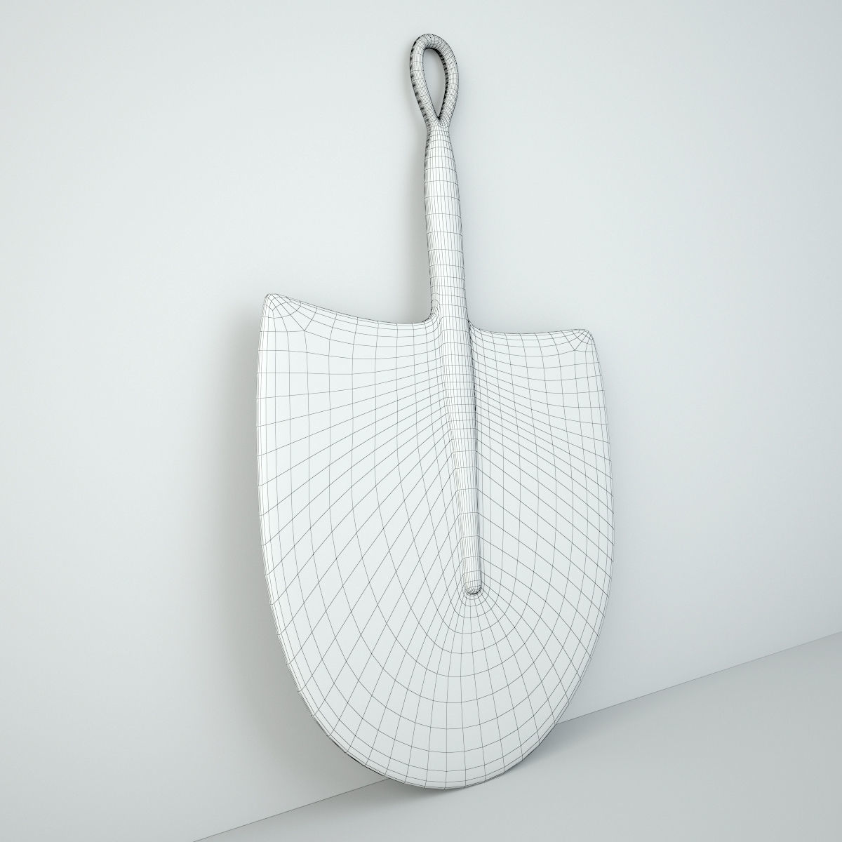 African Handwoven Fan 11 3D model_4