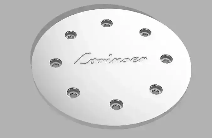 LORINSER WHEEL CENTER HUB CAPS COVER AND THREADS 162 MM 3D print model