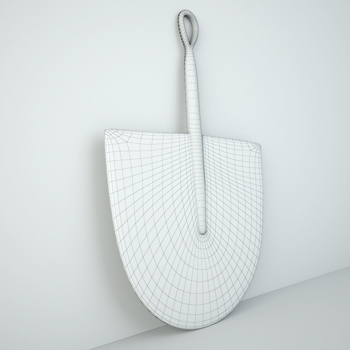 African Handwoven Fan 12 3D model_4
