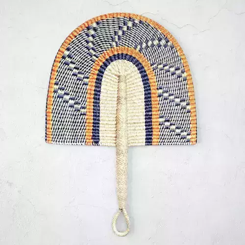 African Handwoven Fan 12