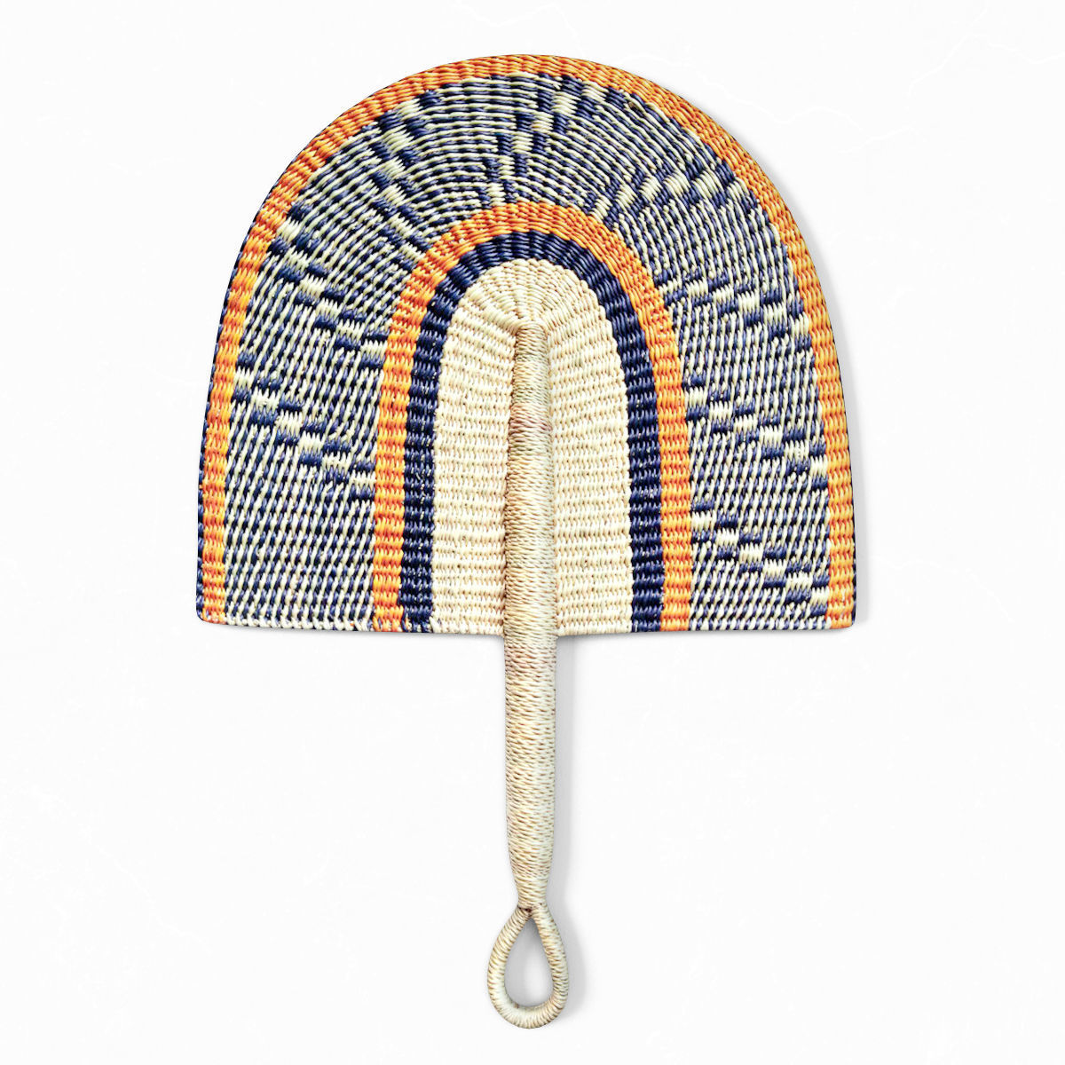 African Handwoven Fan 12 3D model_1