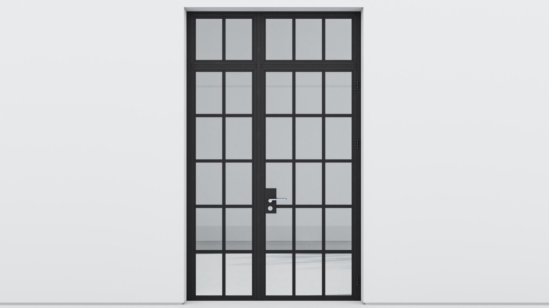 Aluminium door 181 3D model_1