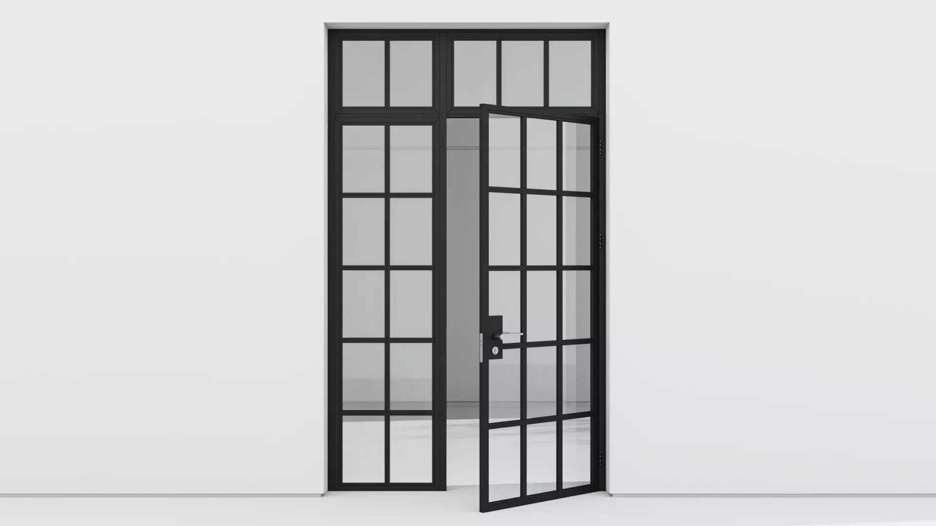 Aluminium door 181 3D model_0