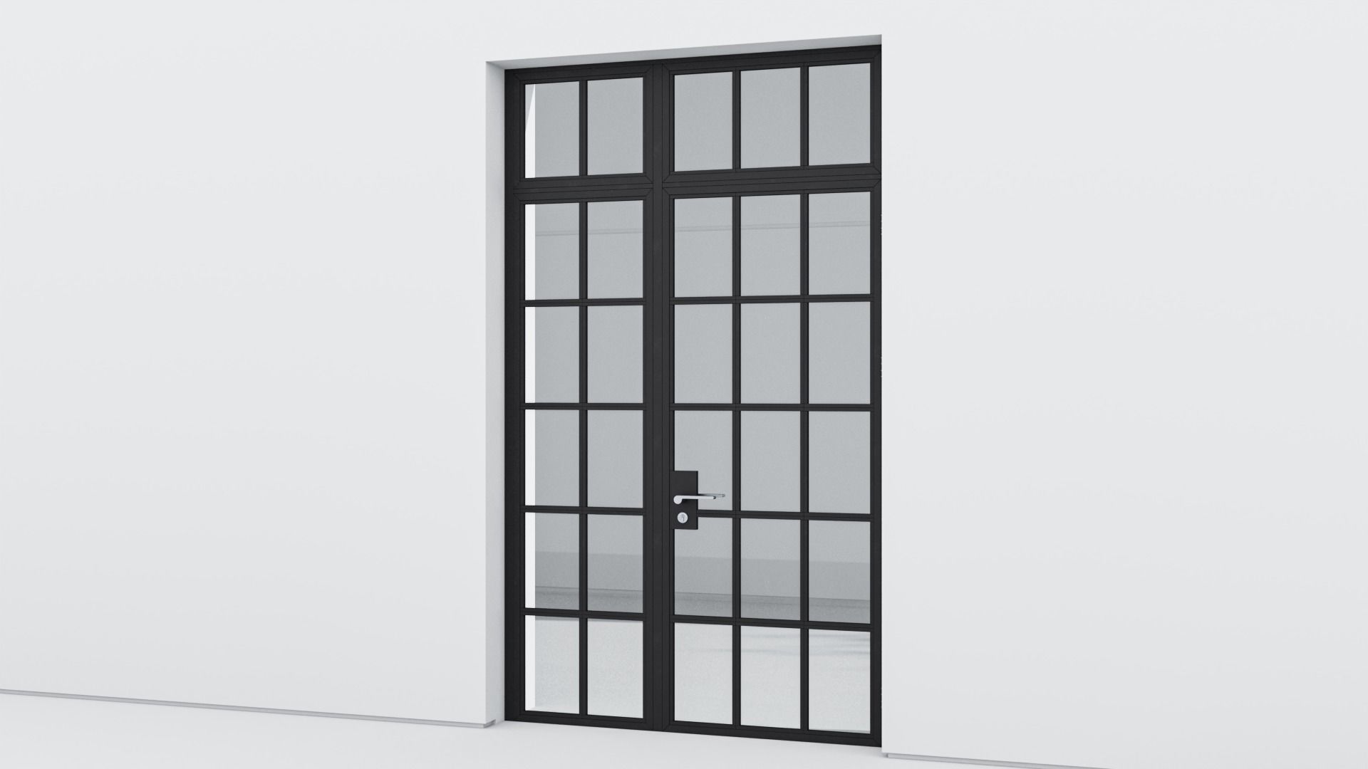 Aluminium door 181 3D model_2