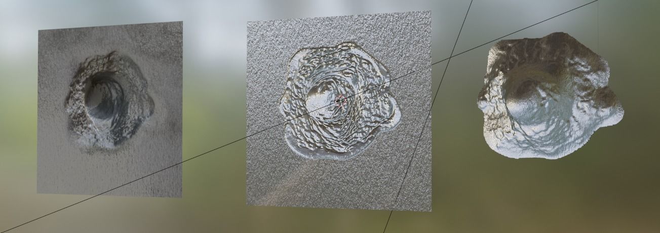 Bullet Hole 3D Model for use in game Low-poly 3D model_5