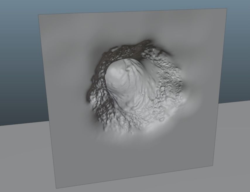 Bullet Hole 3D Model for use in game Low-poly 3D model_2