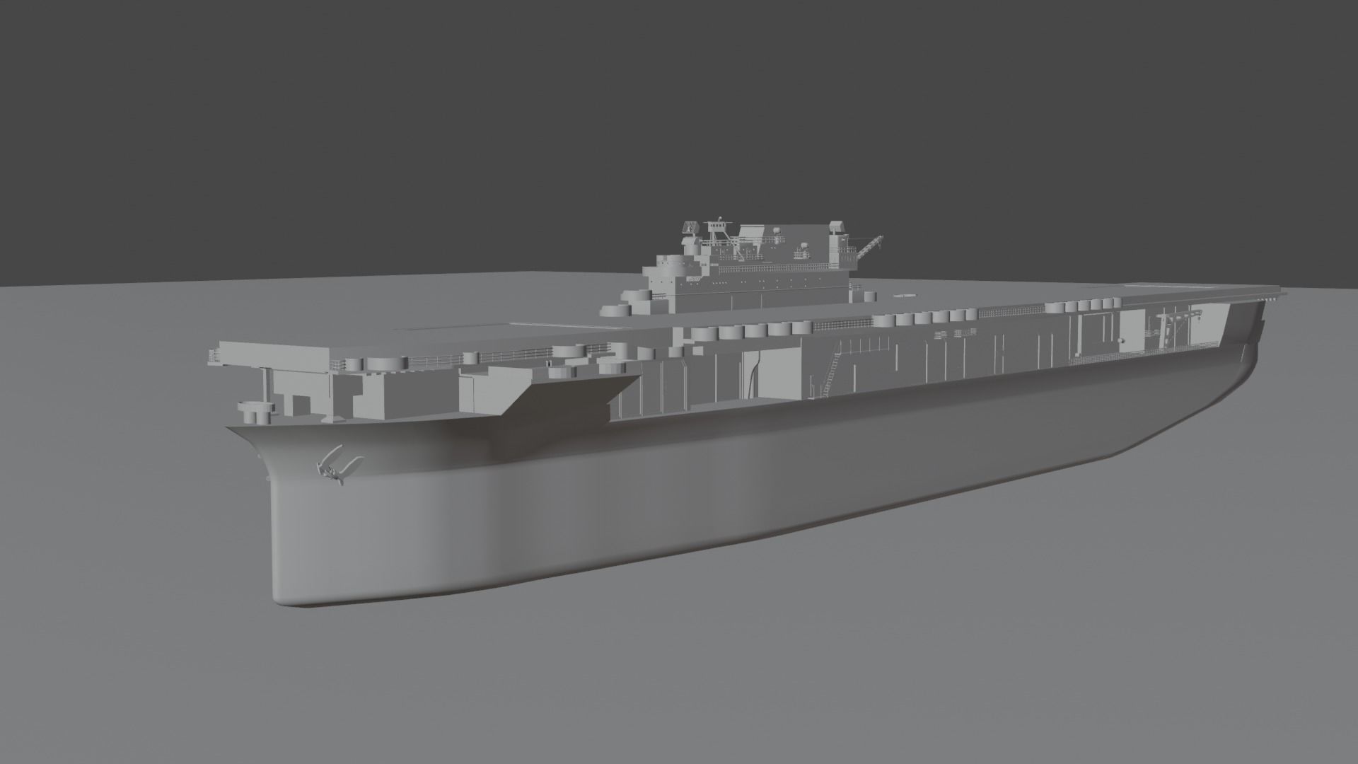 Warship 3D print model_4