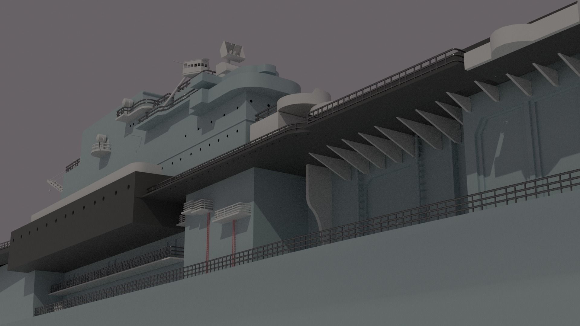 Warship 3D print model_11