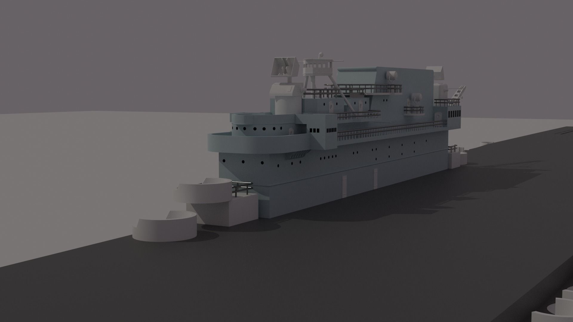 Warship 3D print model_7